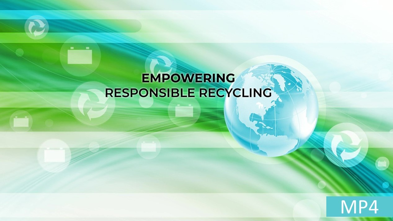 MP4 of ABR tagline Empowering Responsible Recycling