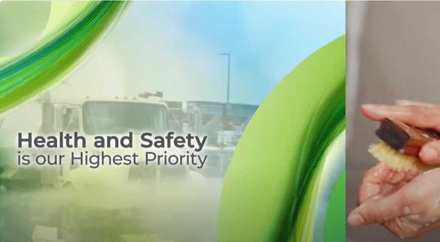 Lead battery recycling industry health and safety video.