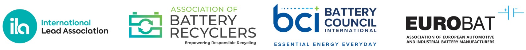 Logos of participating organizations in LeadBattery360.