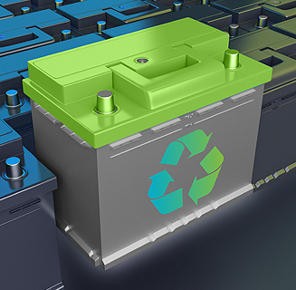 Sustainable and recyclable lead auto battery.