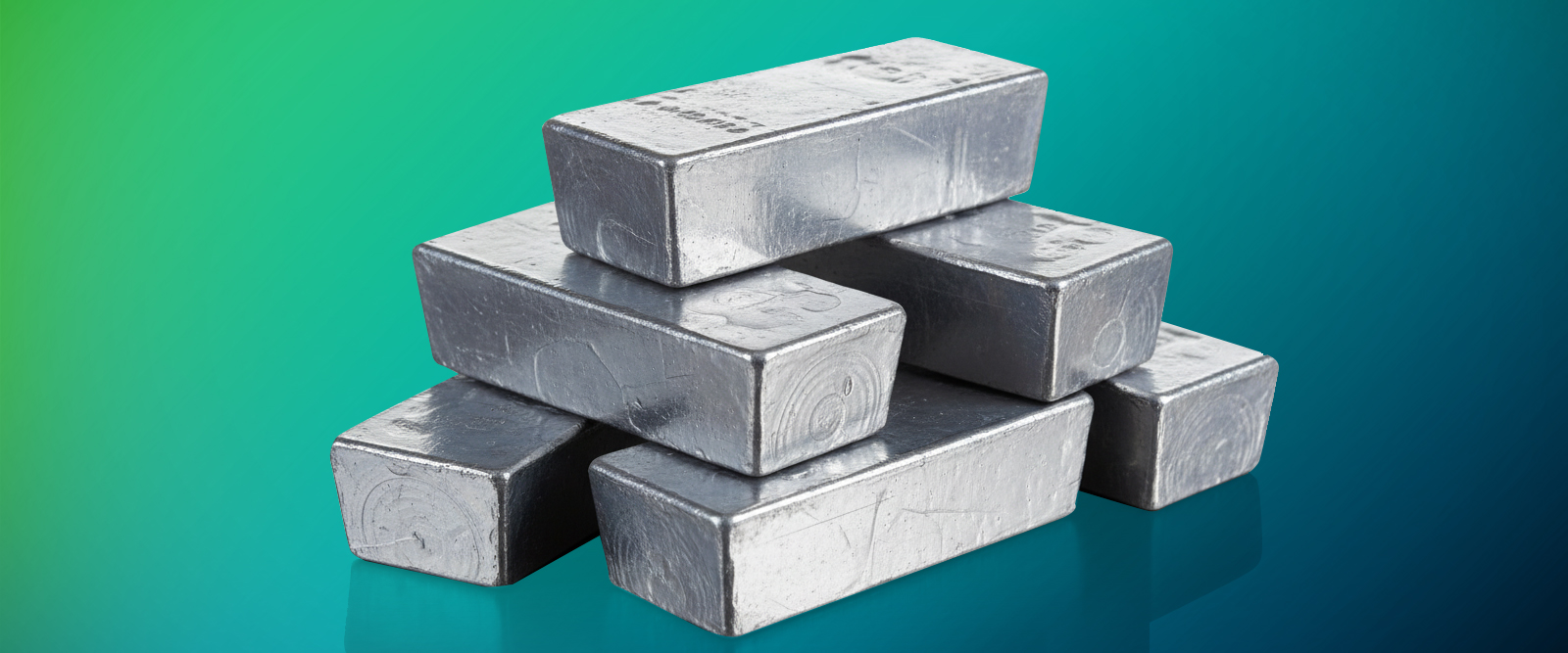 Stack of lead ingots, a U.S. critical mineral.